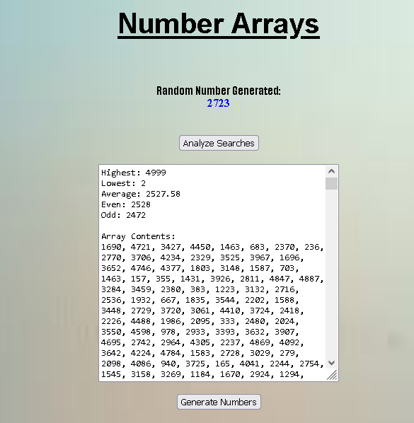 Array Upgrade I